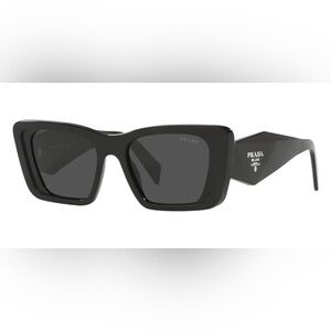 Prada Glossy Black Square Sunglasses